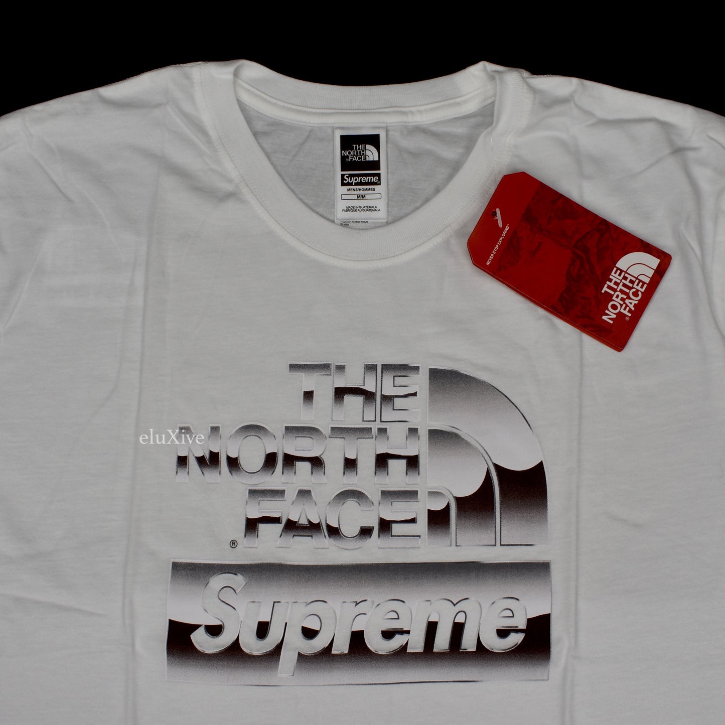 Supreme x The North Face - Metallic Box Logo T-Shirt (White)