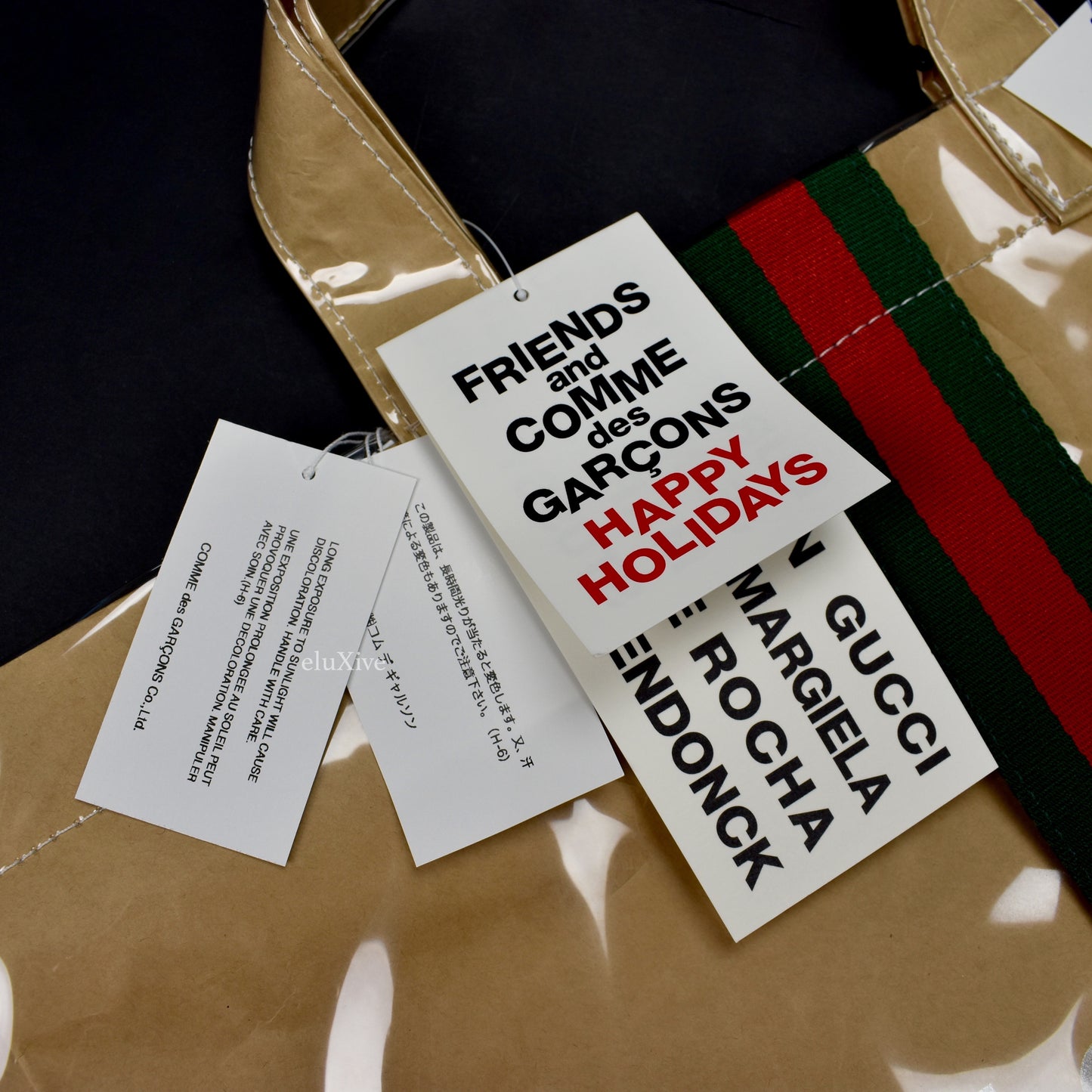 Commes des Garcons x Gucci - Paper & Plastic Logo Tote Bag
