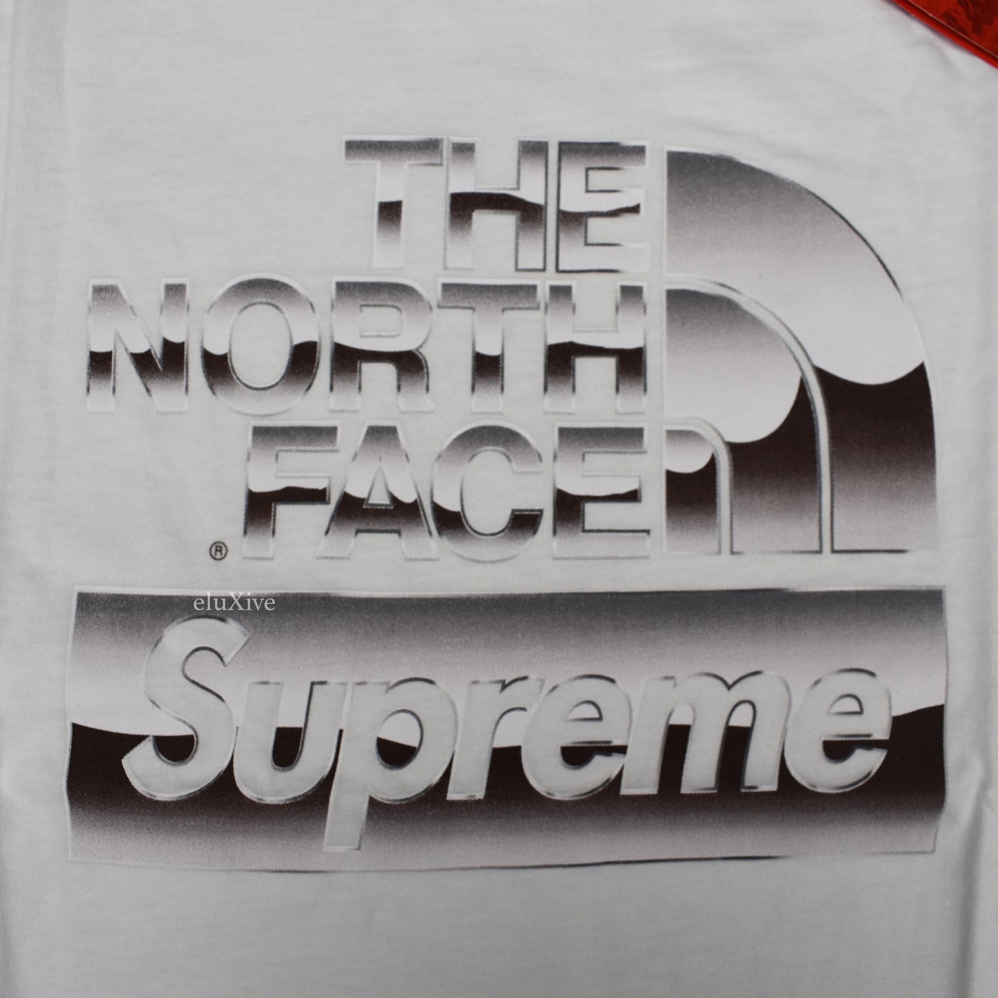 Supreme x The North Face - Metallic Box Logo T-Shirt (White)