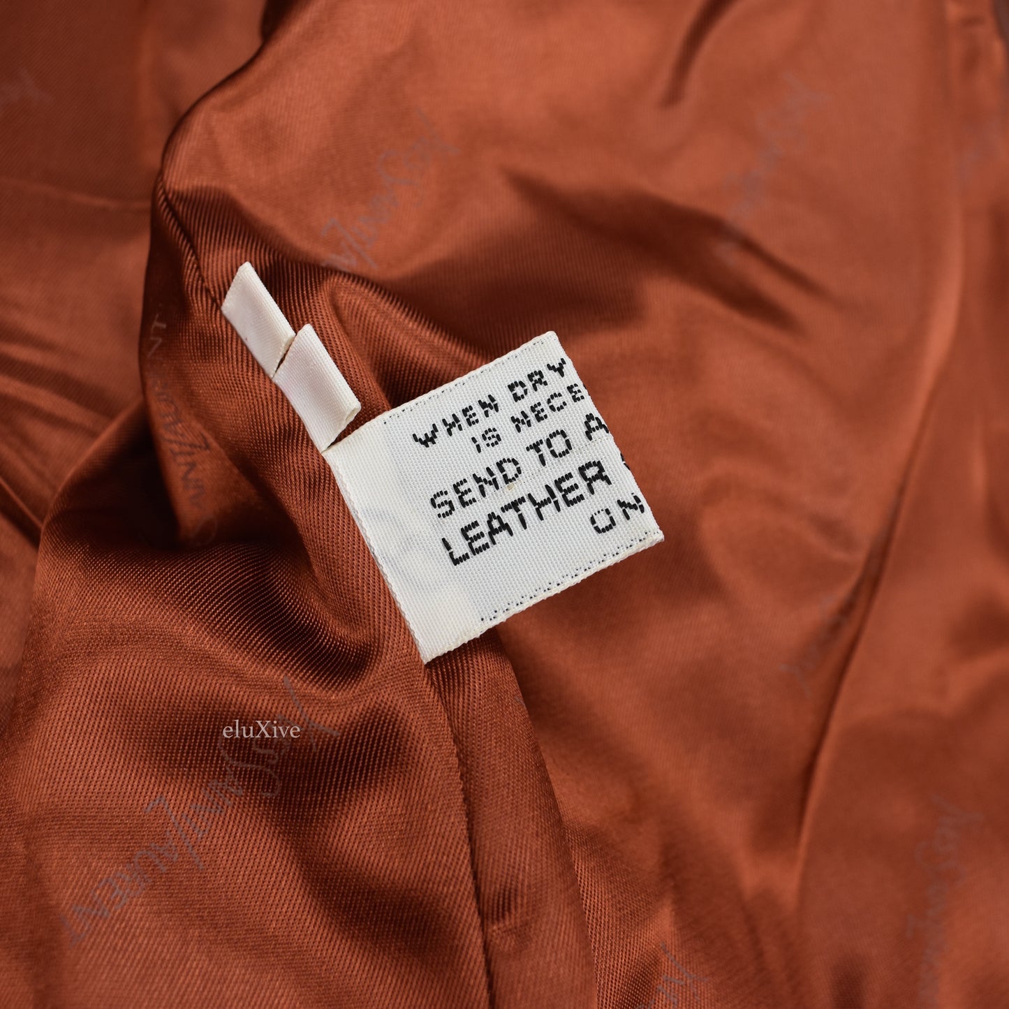 Yves Saint Laurent - 1970s Cognac Leather Blazer