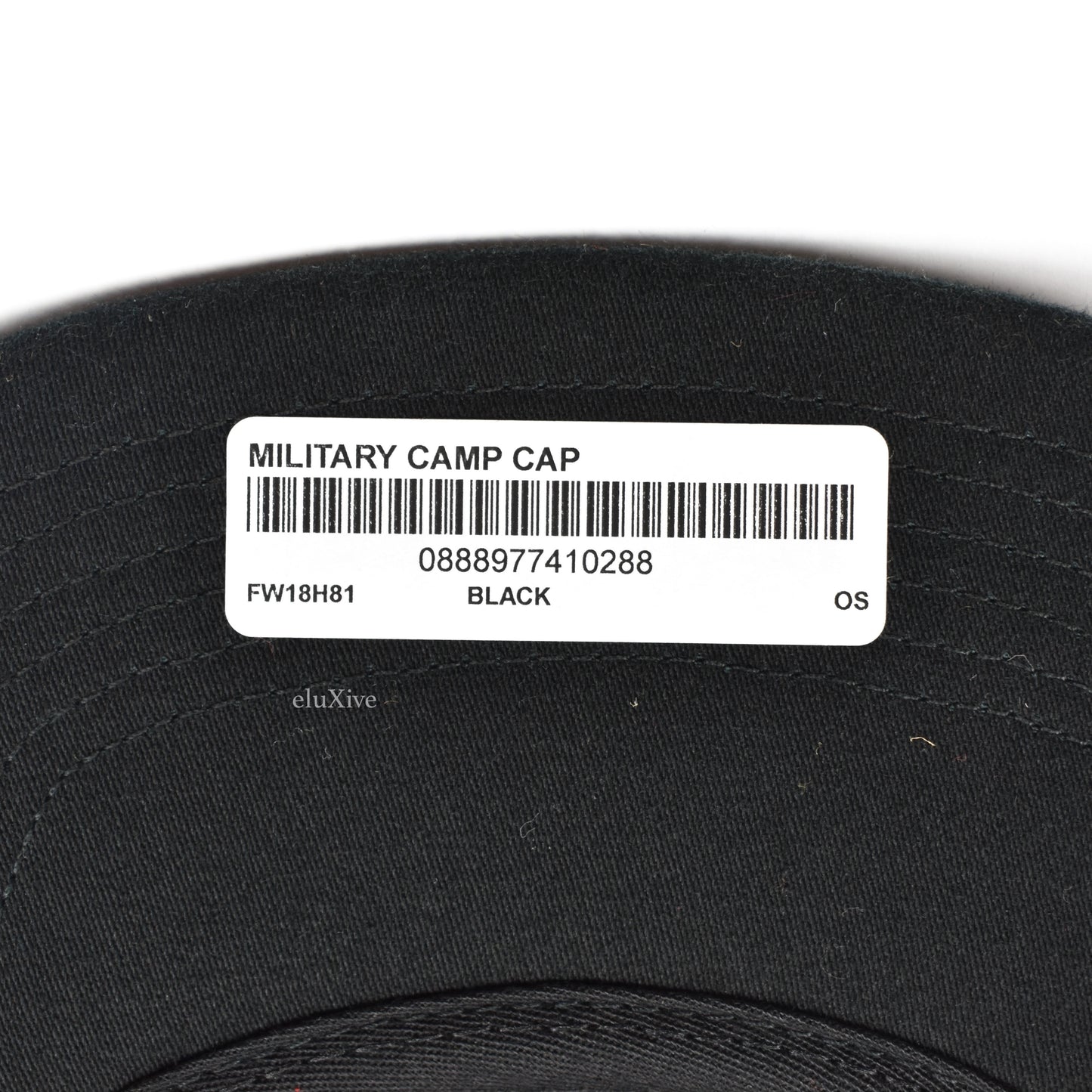 Supreme - Black Military Box Logo Hat (FW18)