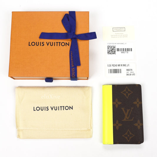 Louis Vuitton - Brown Monogram Macassar Pocket Organizer (Fluo)