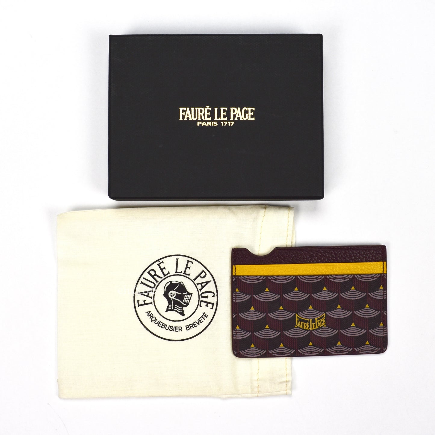 Faure Le Page - Rouge Ivresse / Yellow 4CC Card Holder
