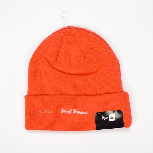 Supreme x New Era - Bright Coral Box Logo Beanie