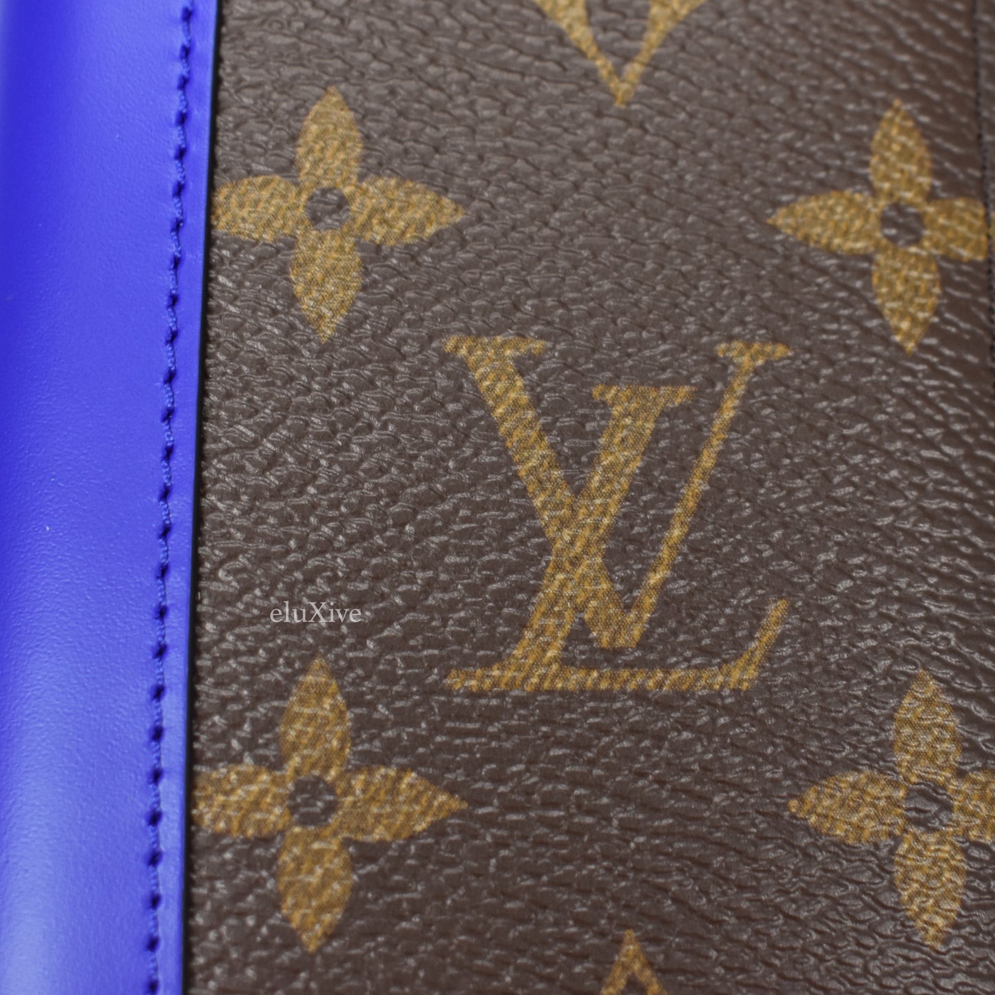 Louis Vuitton - Brown Monogram Macassar Pocket Organizer (Blue)