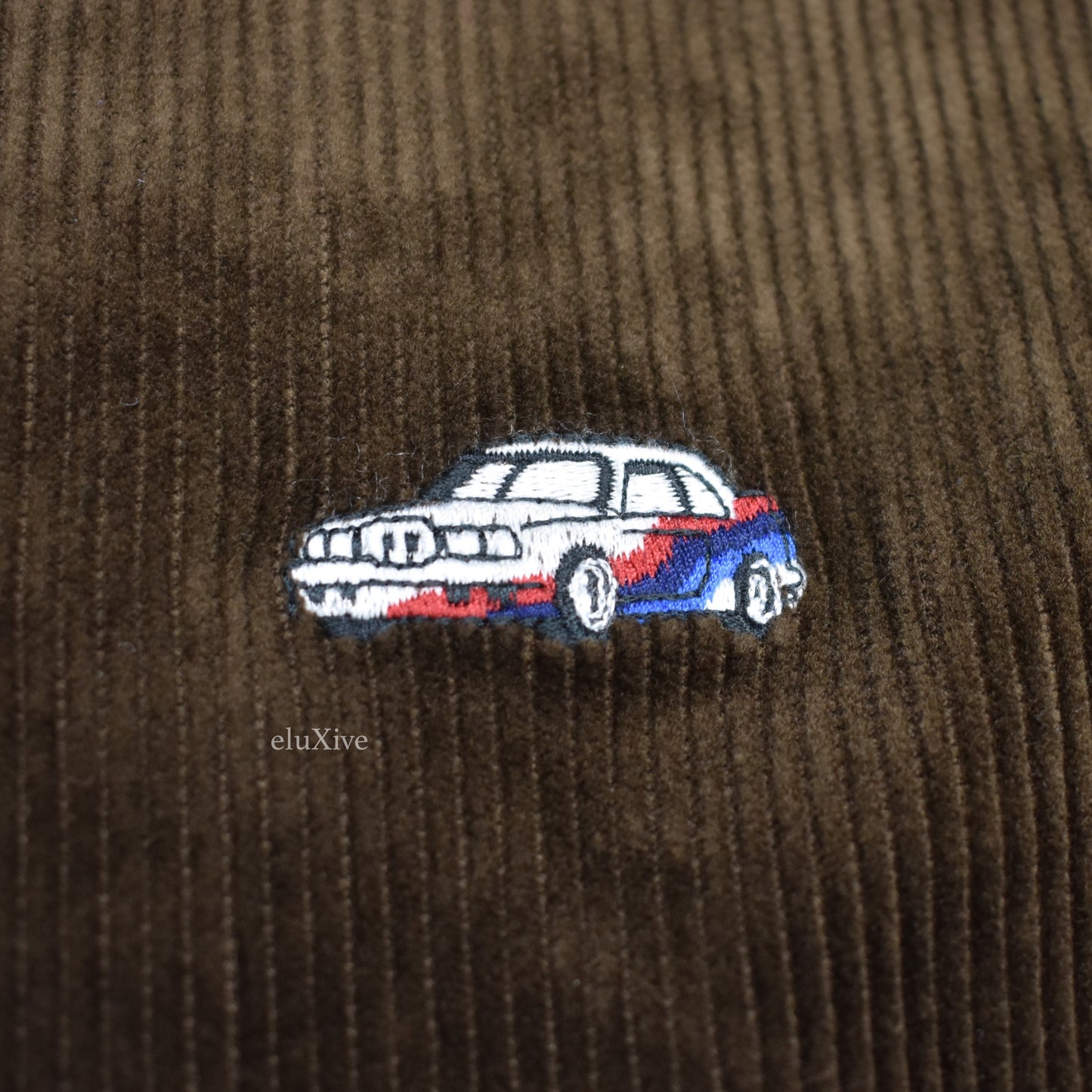 Palace x Ralph Lauren - Brown Car Embroidered Shirt
