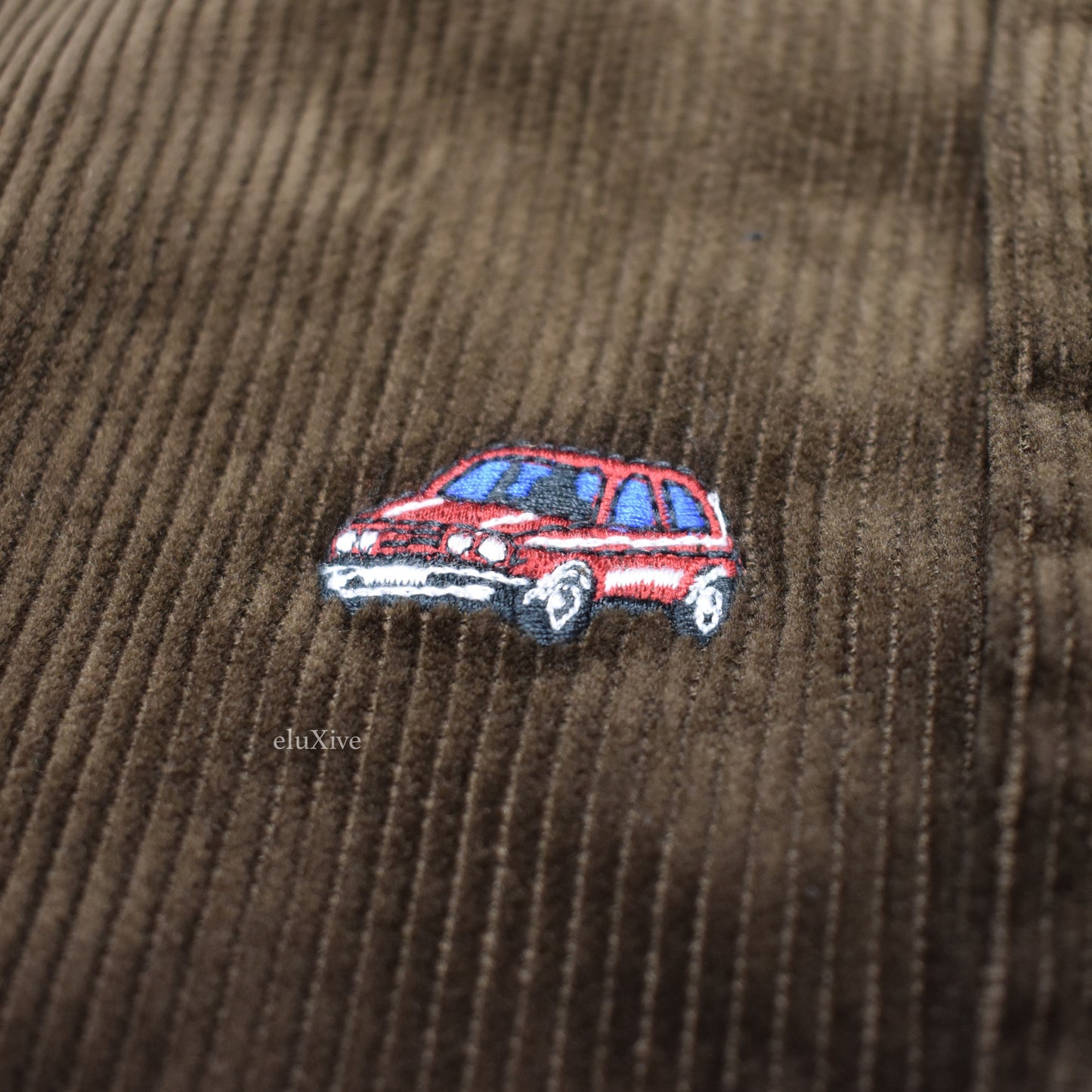 Palace x Ralph Lauren - Brown Car Embroidered Shirt