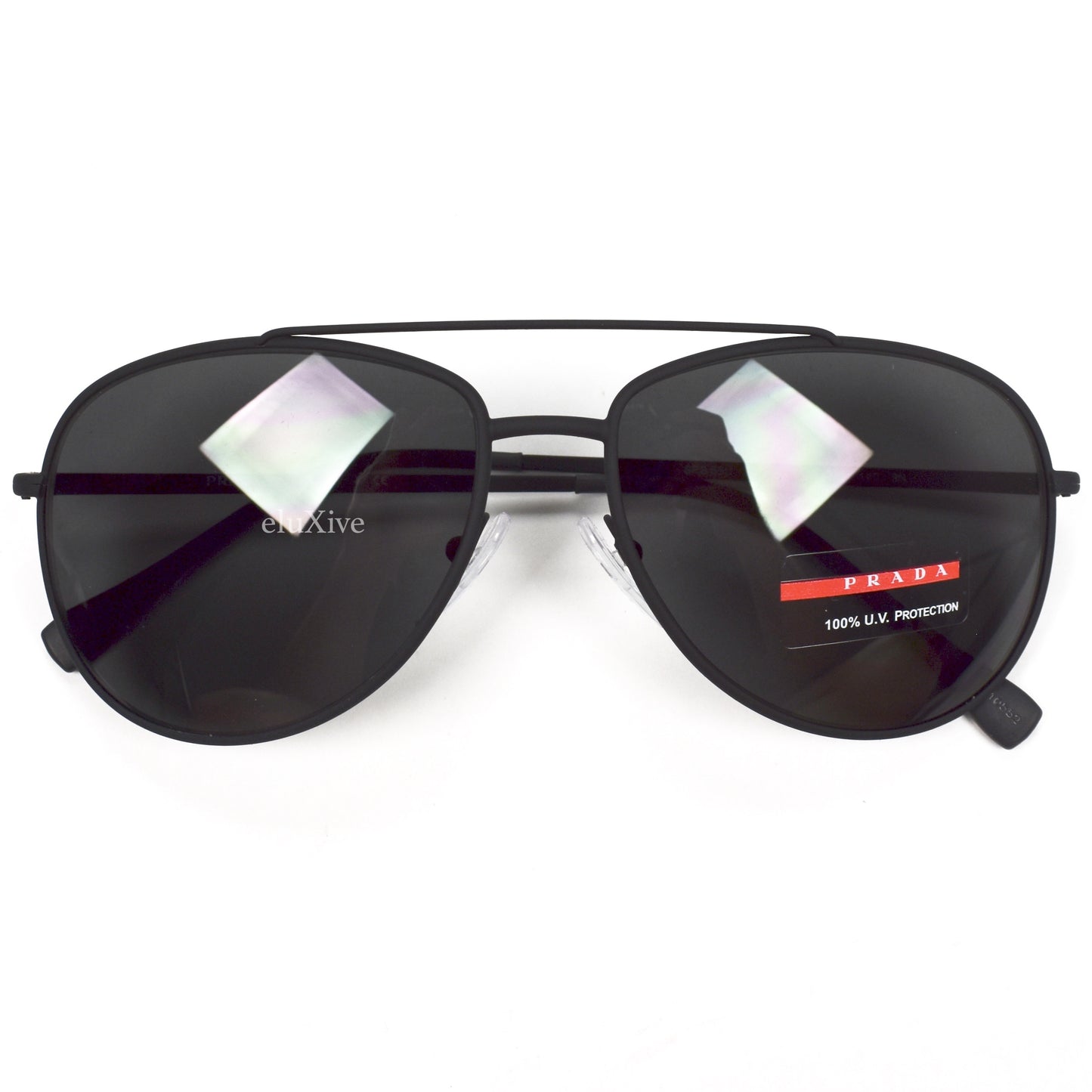 Prada - PS 55US Black Aviator Sunglasses