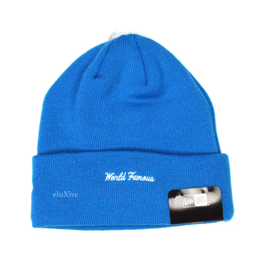 Supreme x New Era - Bright Blue Box Logo Beanie