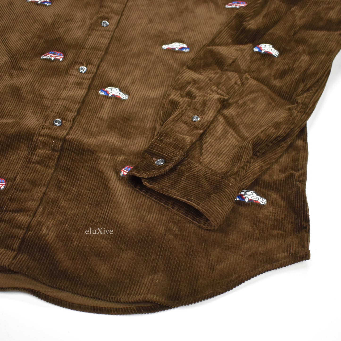 Palace x Ralph Lauren - Brown Car Embroidered Shirt