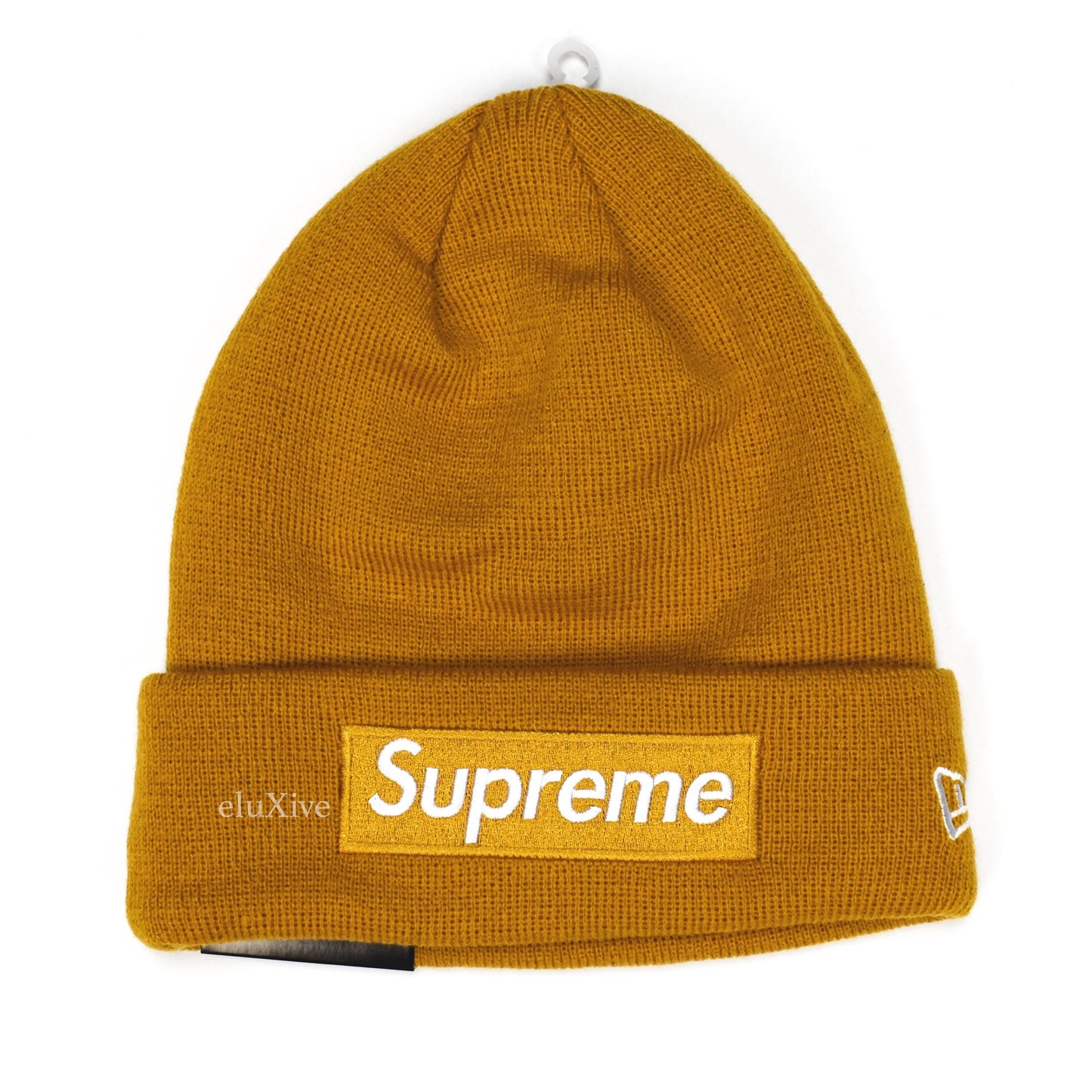 Supreme x New Era - Mustard Box Logo Beanie