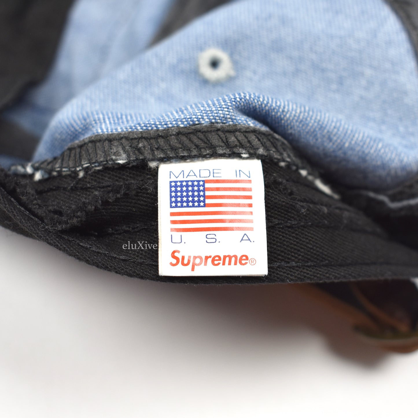 Supreme - Red Box Logo Denim Hat (SS21)