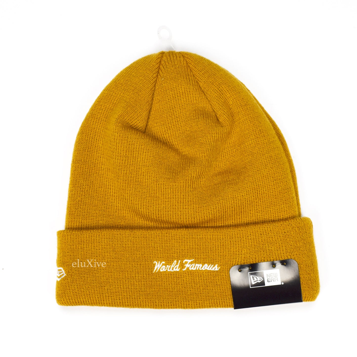 Supreme x New Era - Mustard Box Logo Beanie