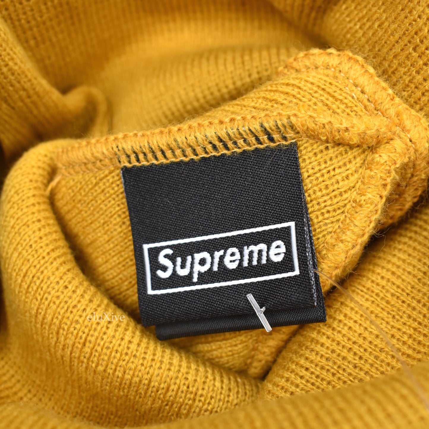 Supreme x New Era - Mustard Box Logo Beanie