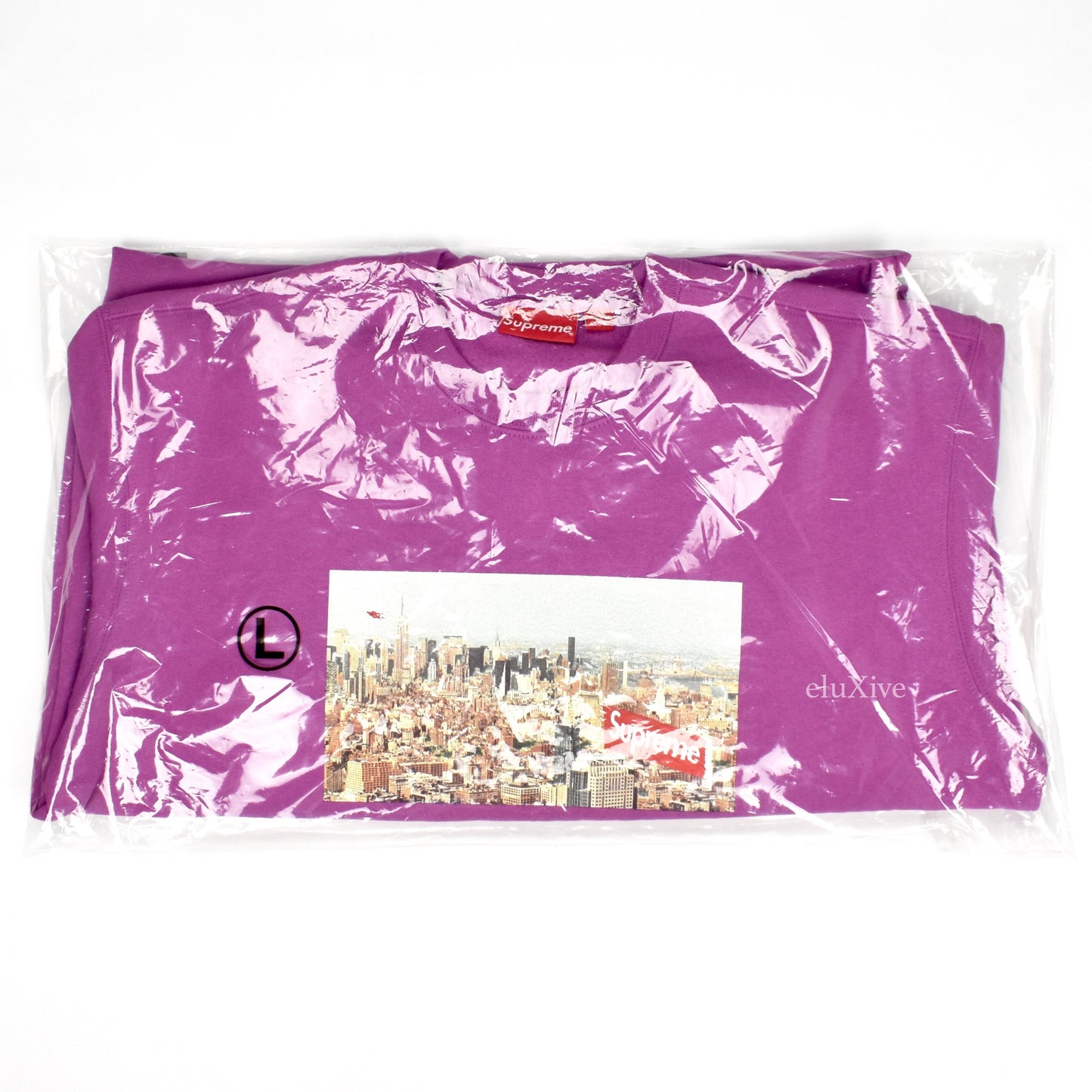 Supreme - Aerial Box Logo Crewneck Sweatshirt (Purple)