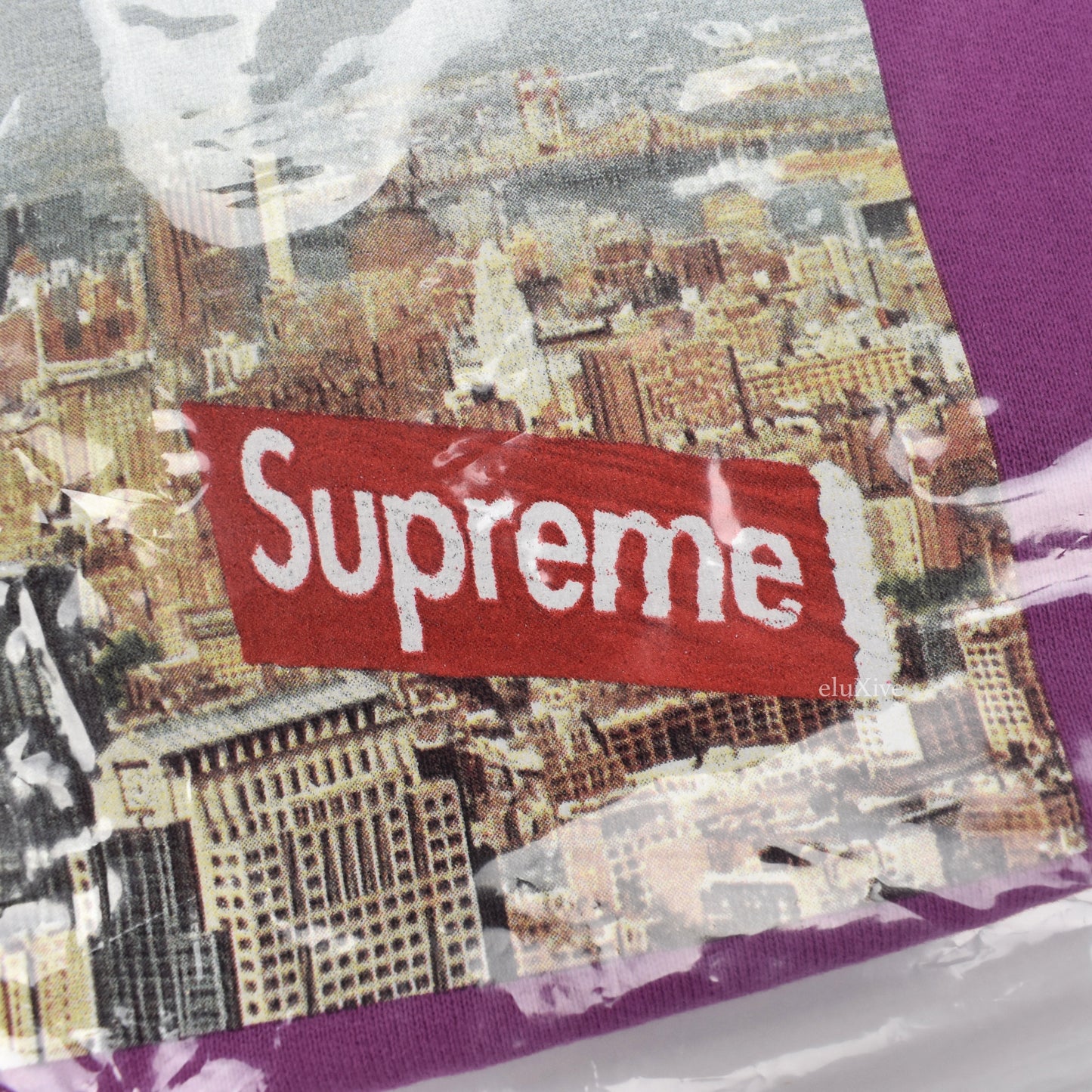 Supreme - Aerial Box Logo Crewneck Sweatshirt (Purple)