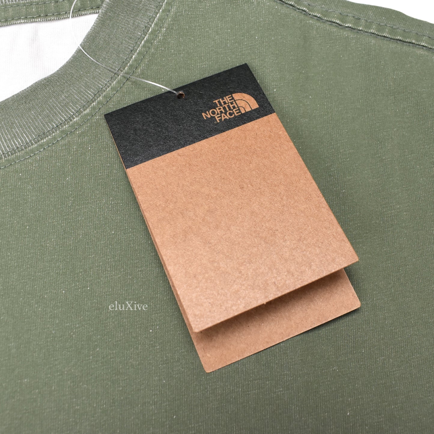 Supreme x The North Face - Pigment Print Logo T-Shirt (Olive)