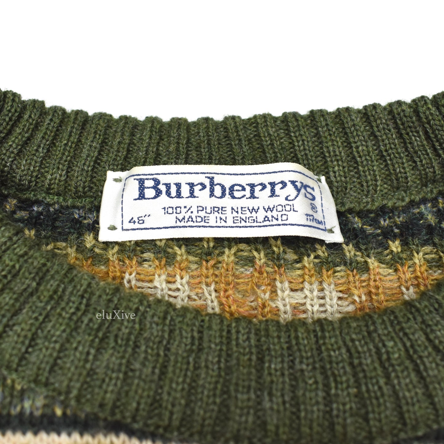 Burberry - Vintage Golf Course Logo Knit Sweater (Green)
