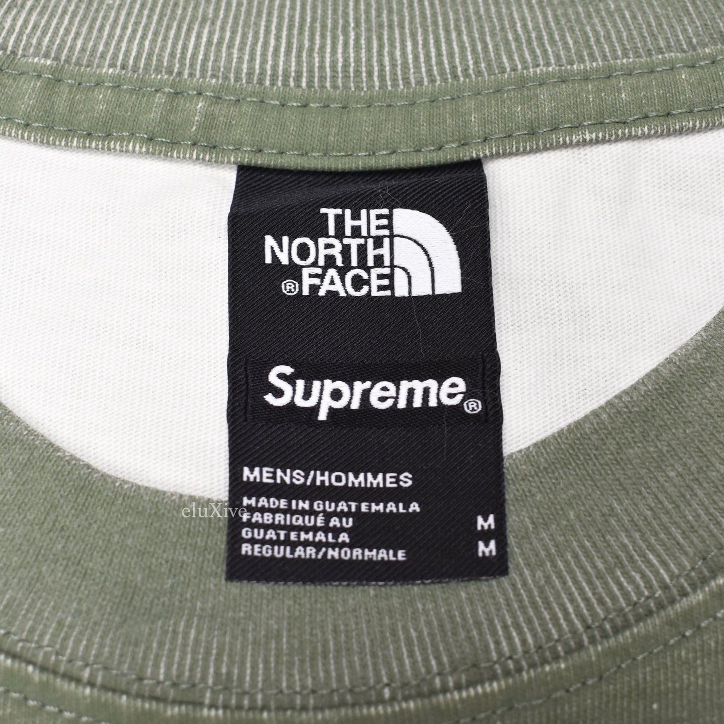 Supreme x The North Face - Pigment Print Logo T-Shirt (Olive)