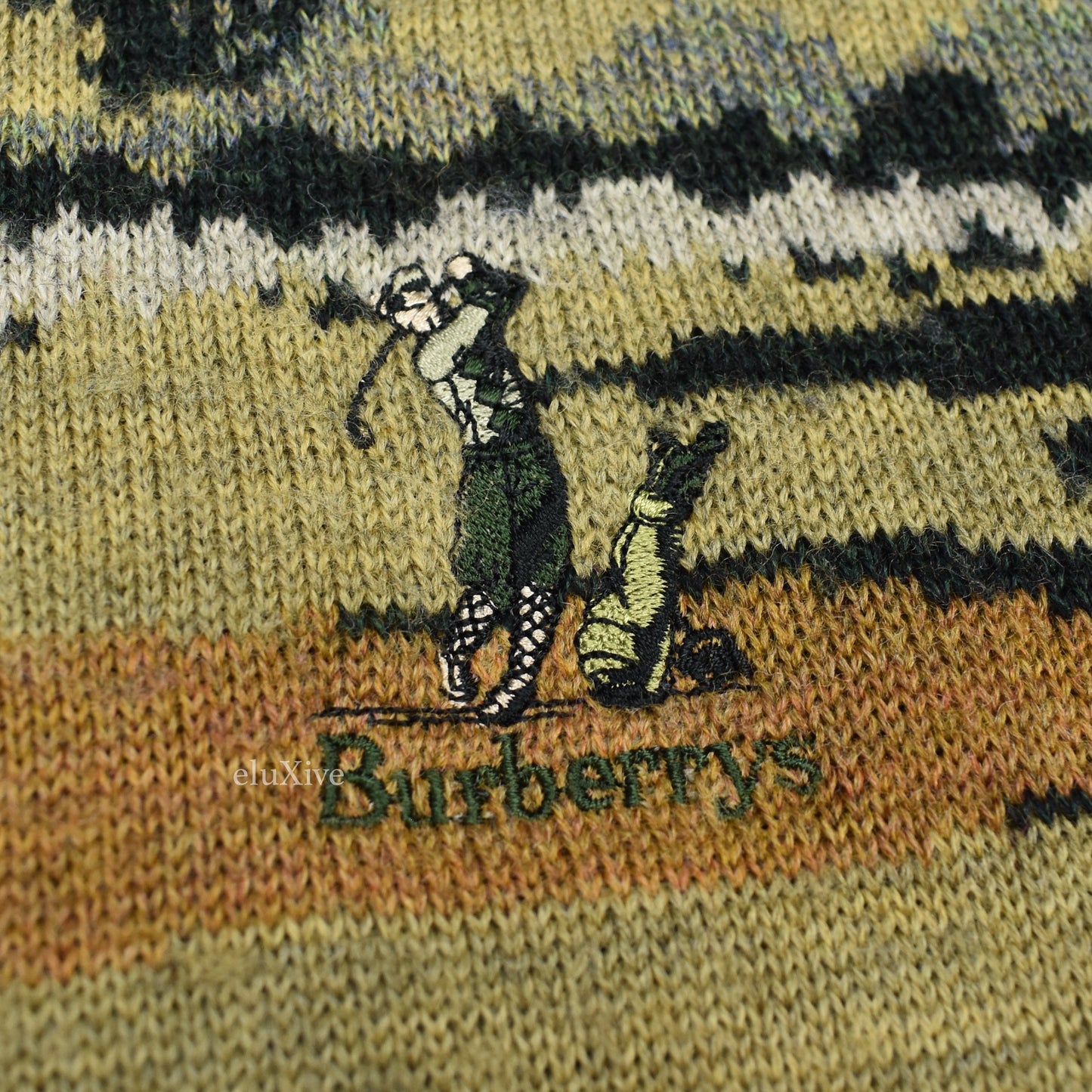 Burberry - Vintage Golf Course Logo Knit Sweater (Green)