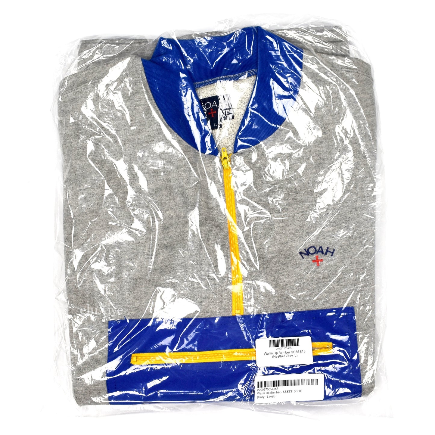 Noah - Gray 1/4 Zip Logo Pullover