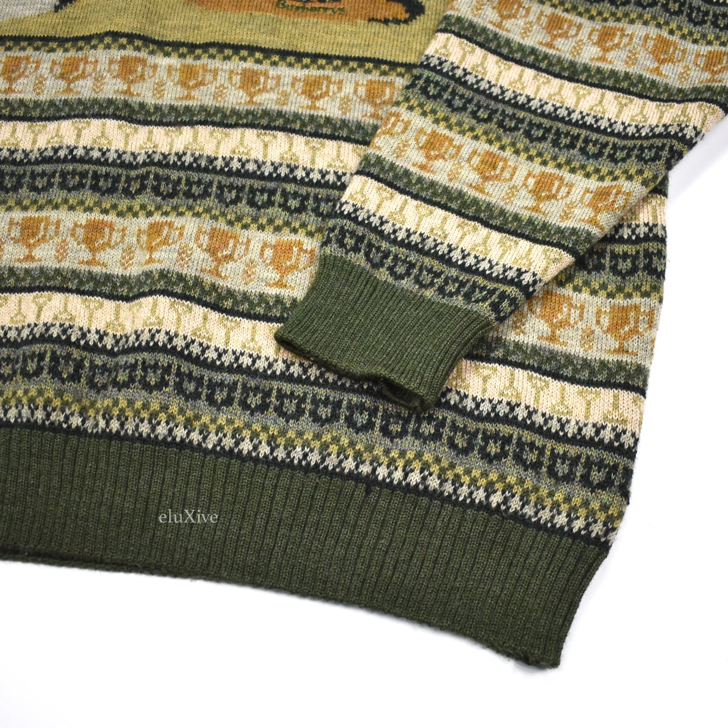 Burberry - Vintage Golf Course Logo Knit Sweater (Green)