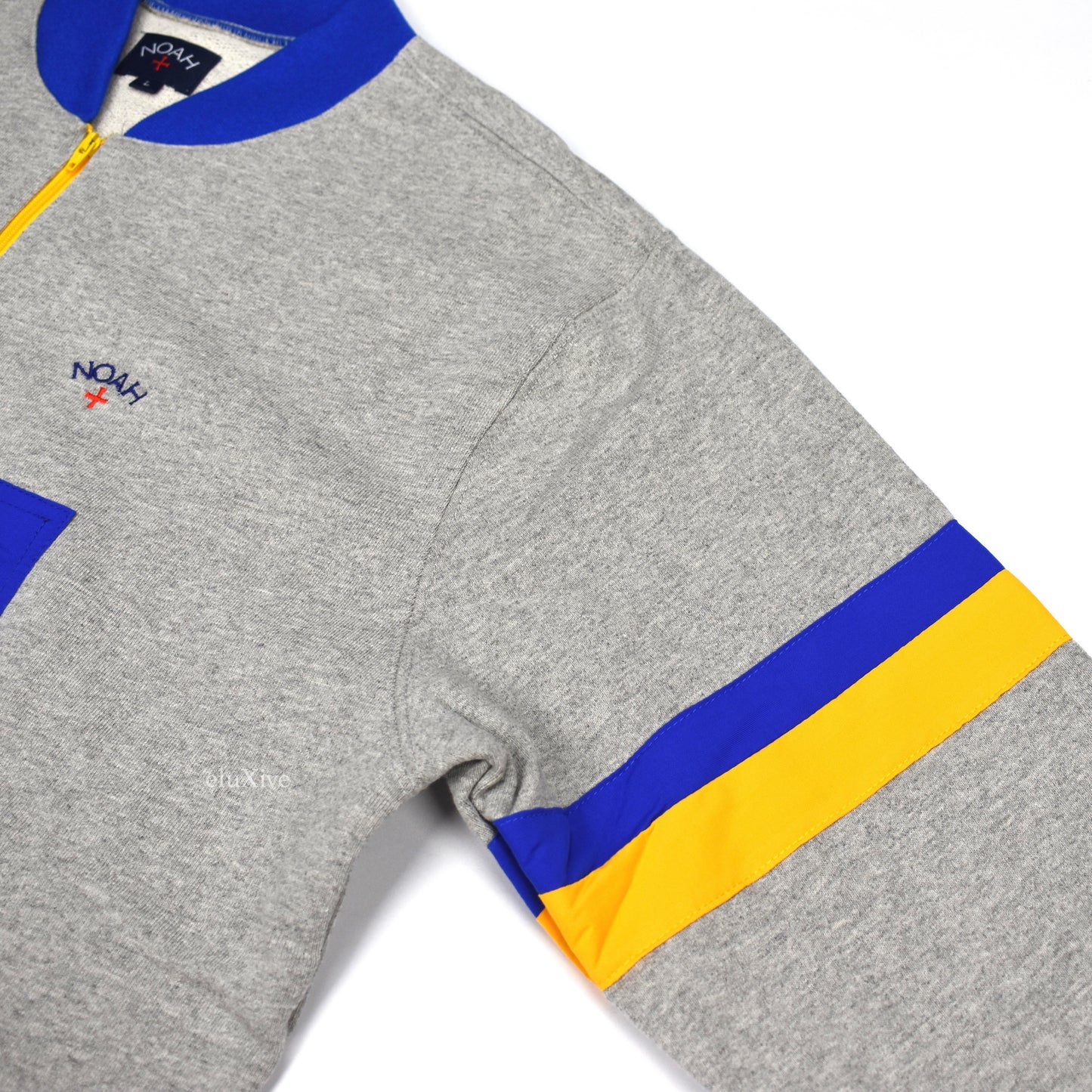 Noah - Gray 1/4 Zip Logo Pullover