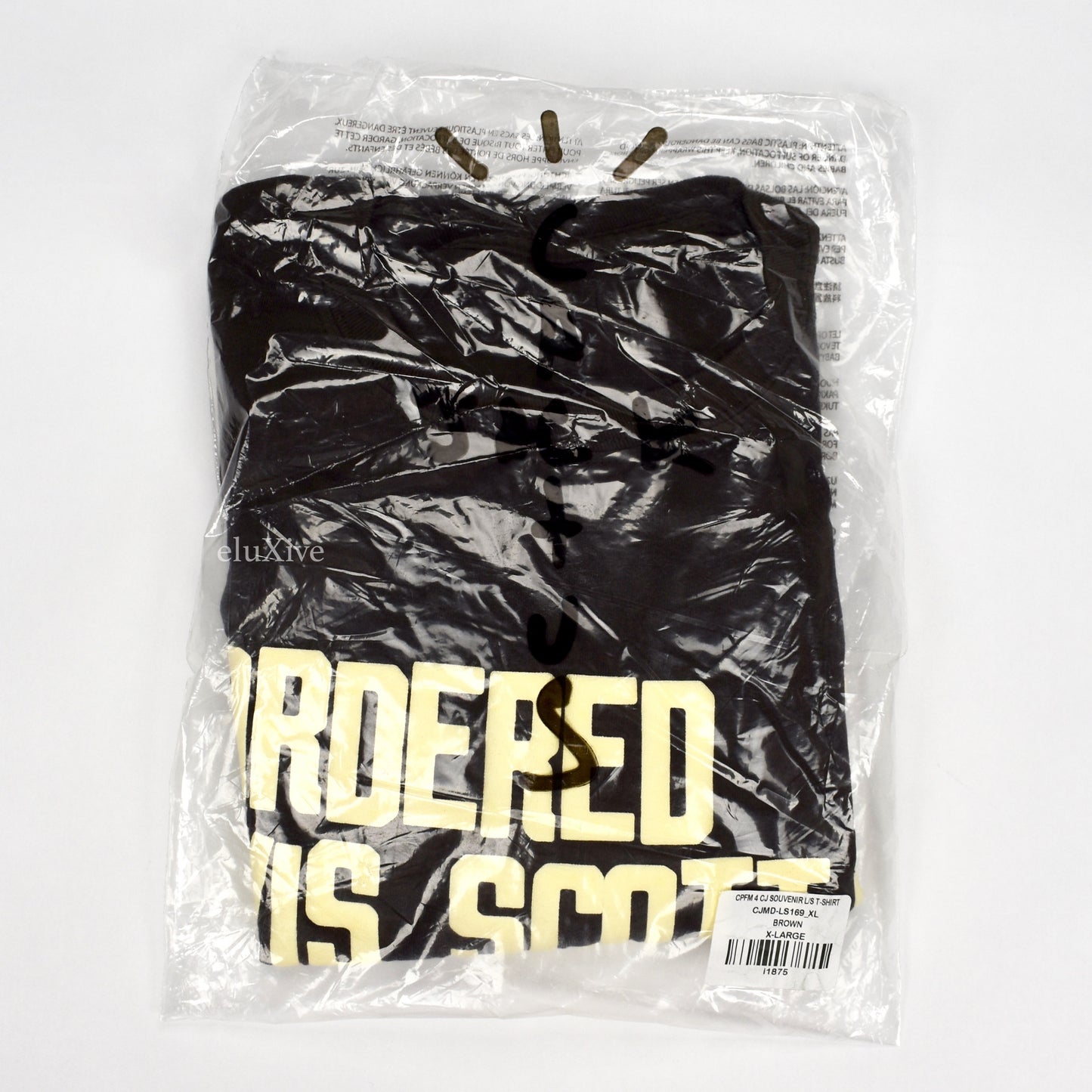Travis Scott x McDonalds x CPFM - Souvenir Print L/S T-Shirt (Brown)