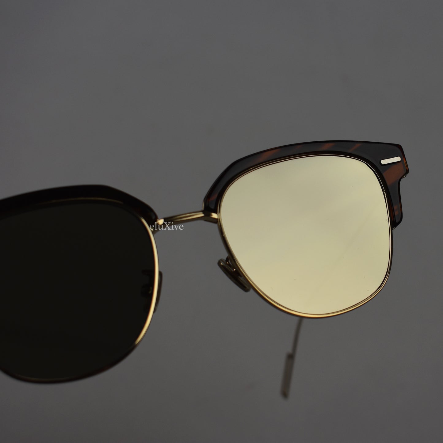Dior - Champagne Lens Tensity Clubmaster Sunglasses