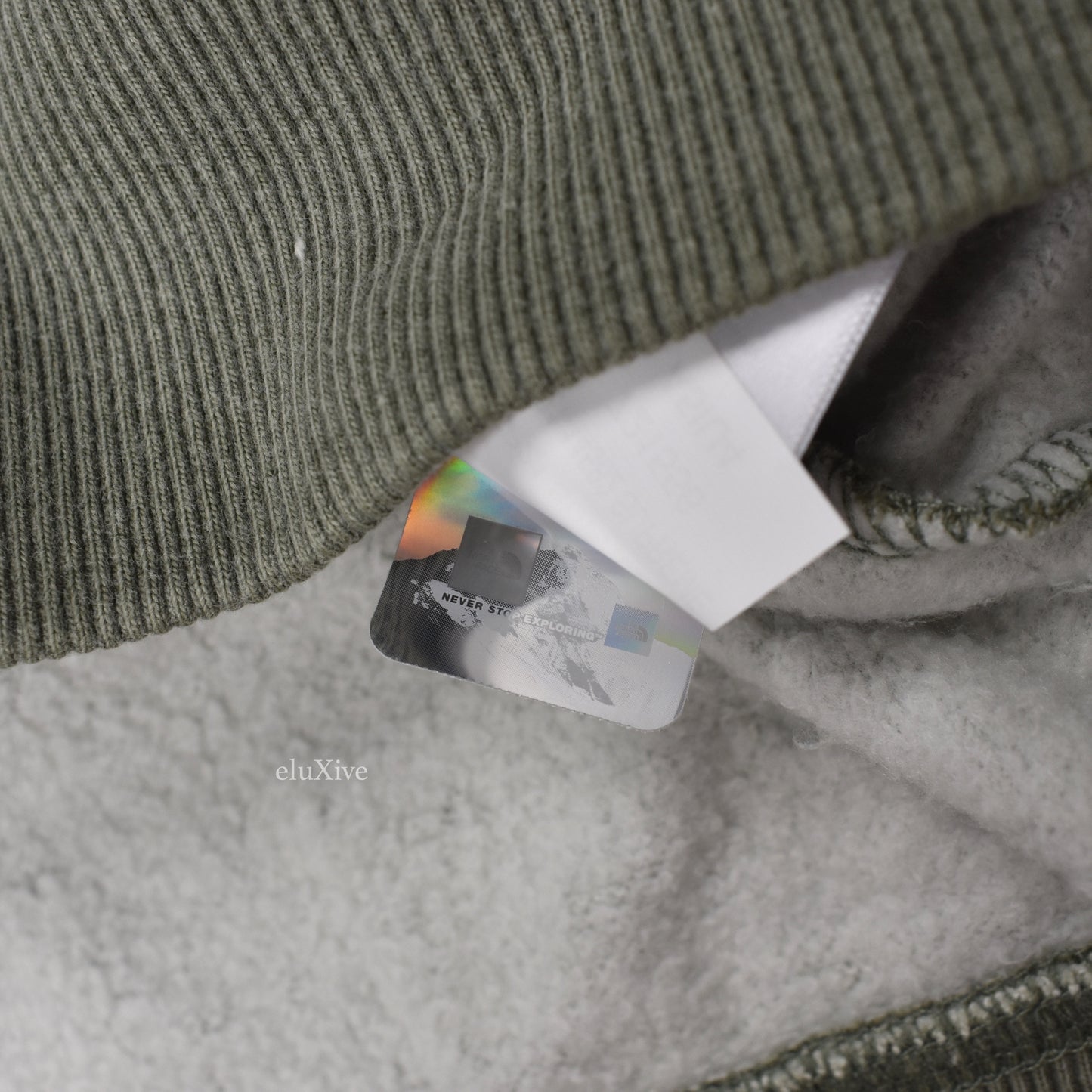 Supreme x The North Face - Pigment Print Logo Sweatshirt (Olive)