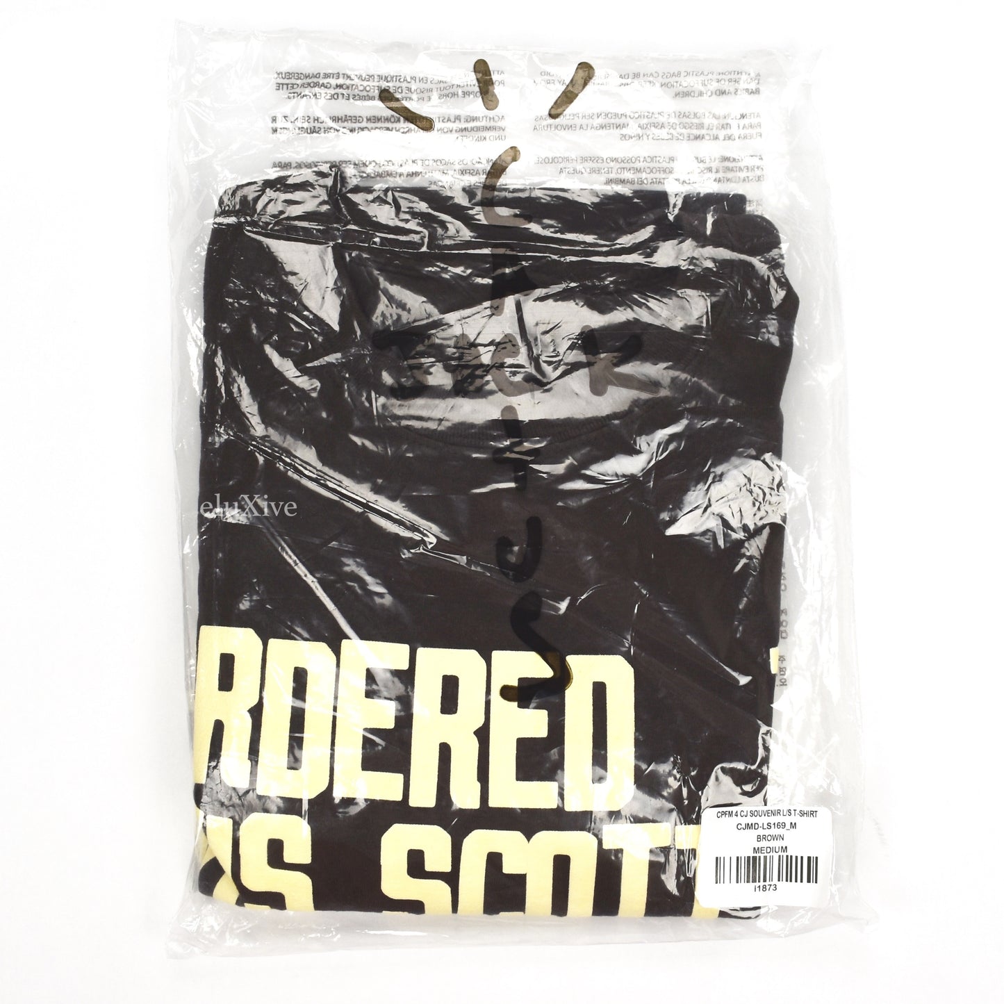 Travis Scott x McDonalds x CPFM - Souvenir Print L/S T-Shirt (Brown)