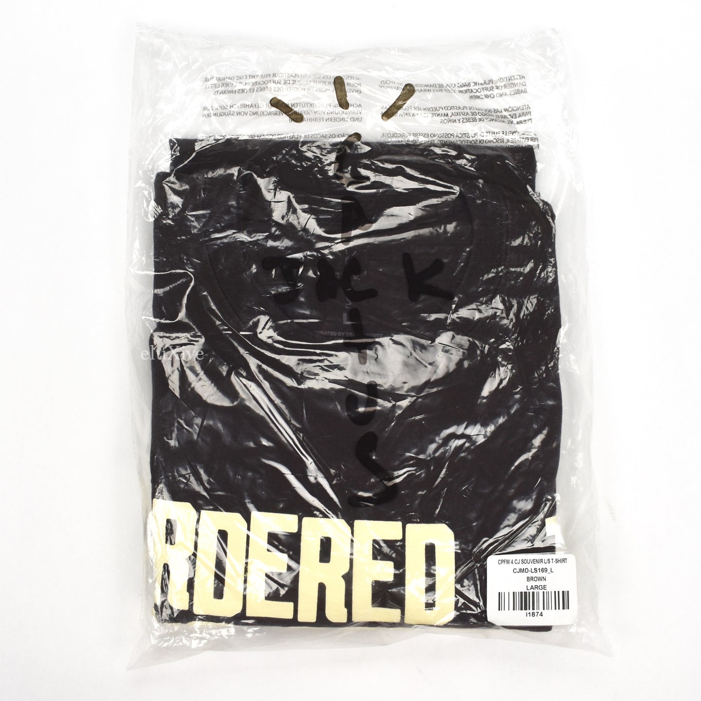 Travis Scott x McDonalds x CPFM - Souvenir Print L/S T-Shirt (Brown)