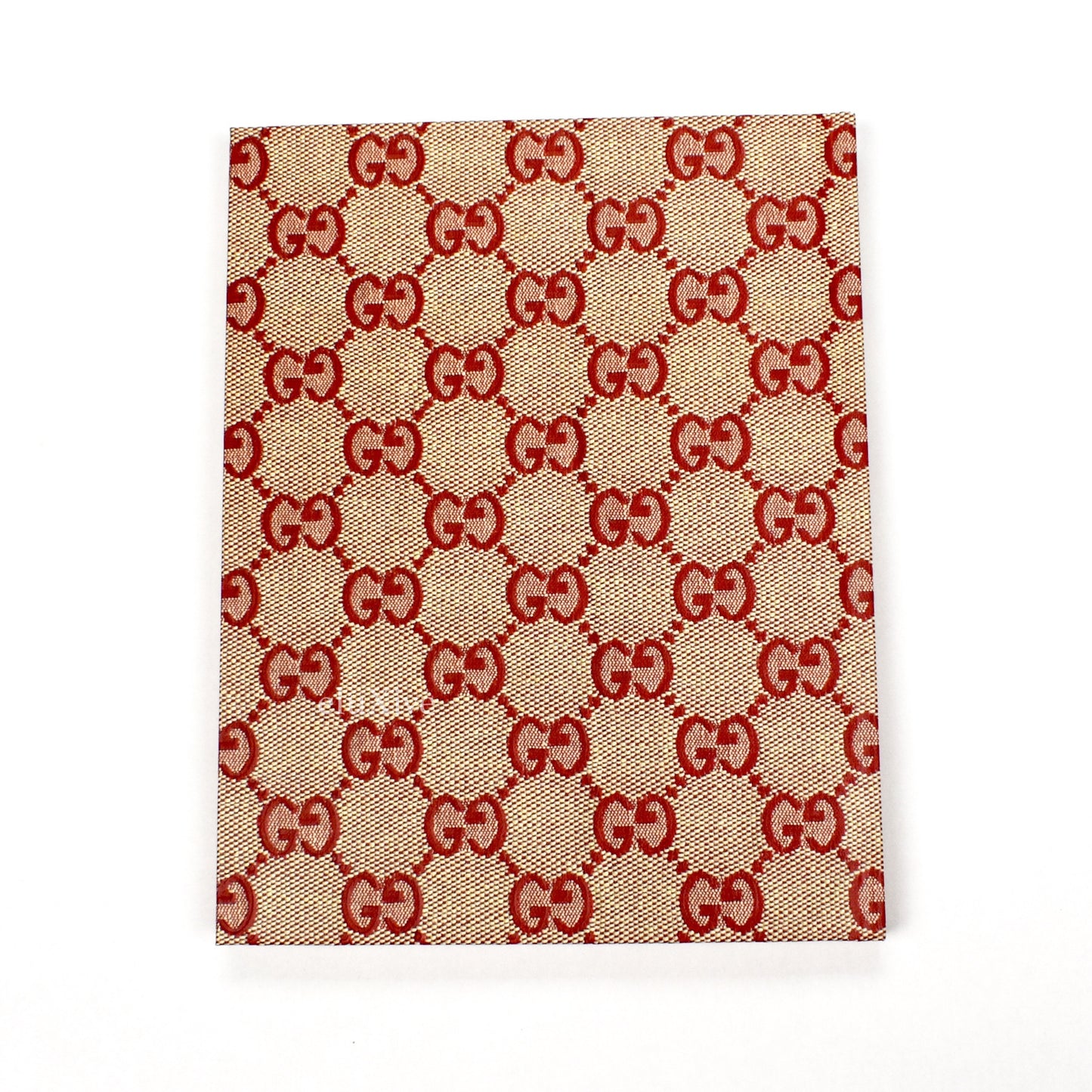 Gucci - Red GG Monogram Logo Notebook