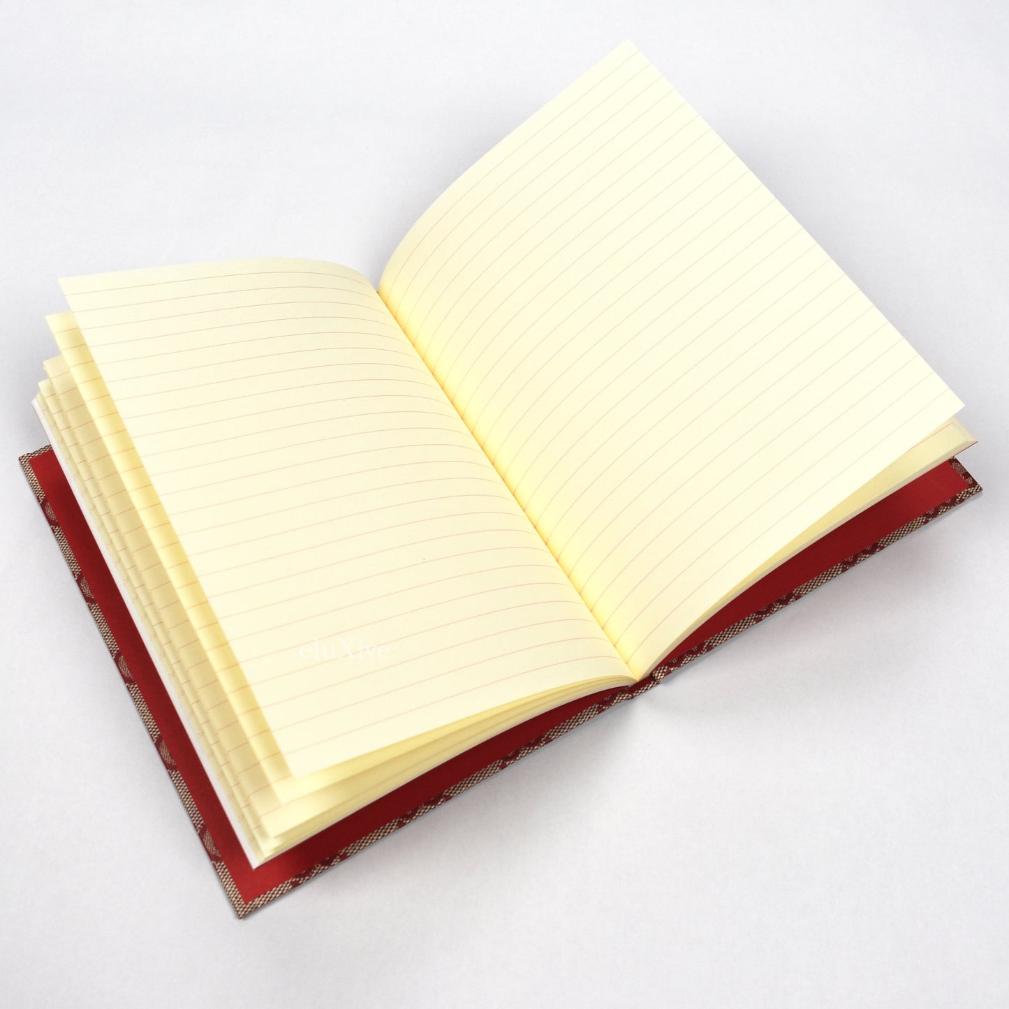 Gucci - Red GG Monogram Logo Notebook