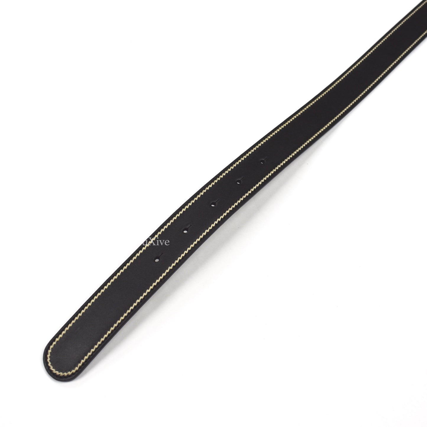 Dior - Black Leather D Logo Belt