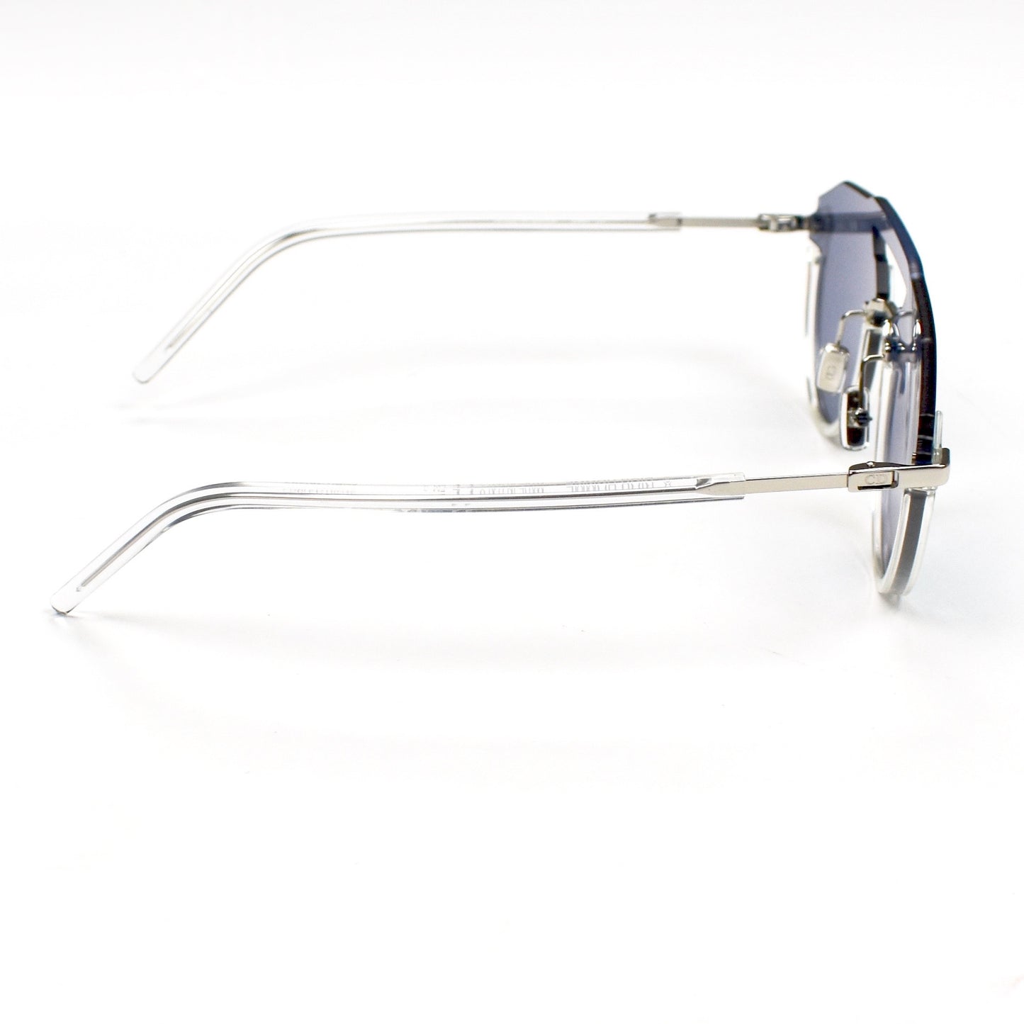 Dior - Clear Futuristic Sunglasses (Blue Lens)