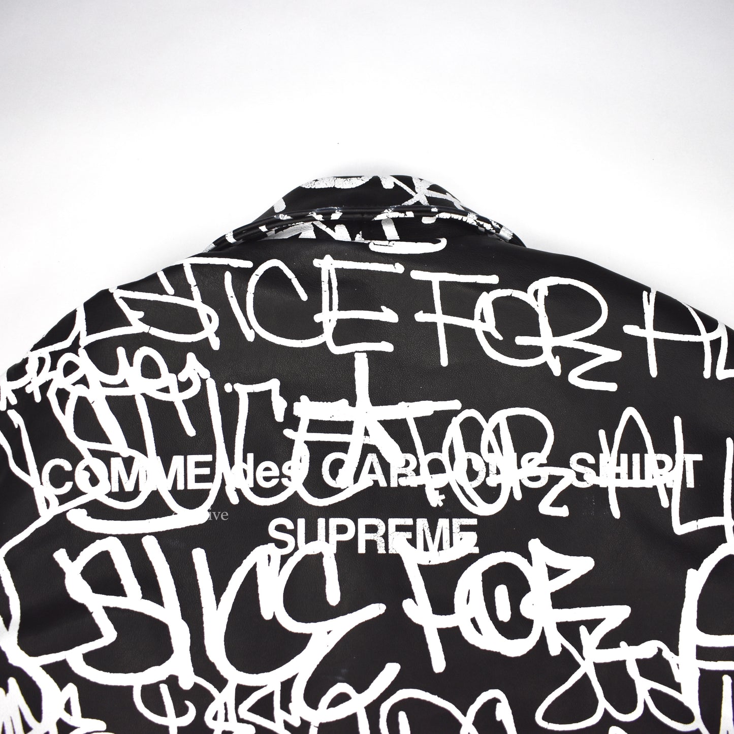 Supreme x Comme des Garcons x Schott - Leather Biker Jacket