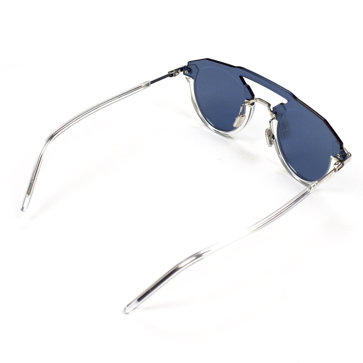 Dior - Clear Futuristic Sunglasses (Blue Lens)
