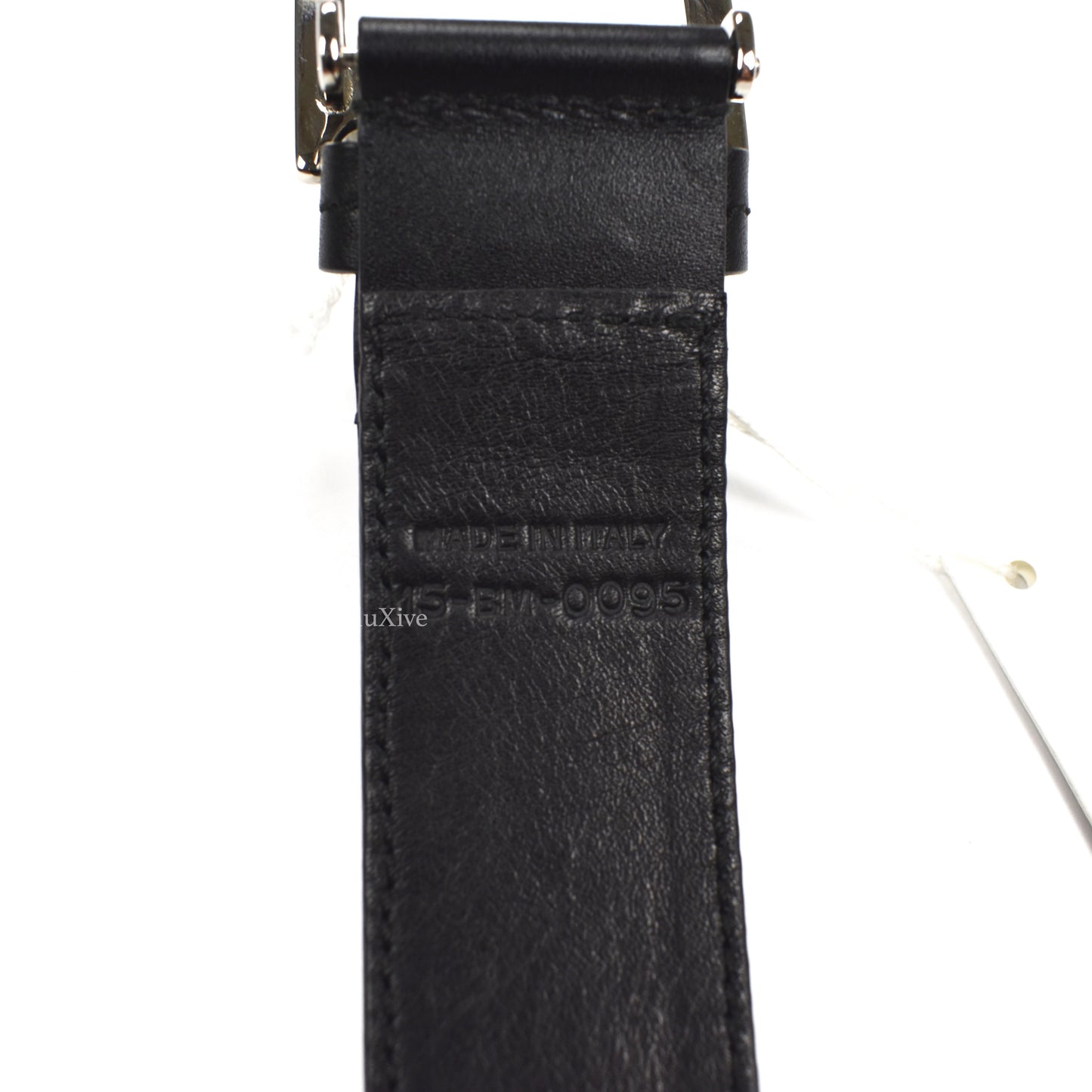 Dior - Black Leather D Logo Belt