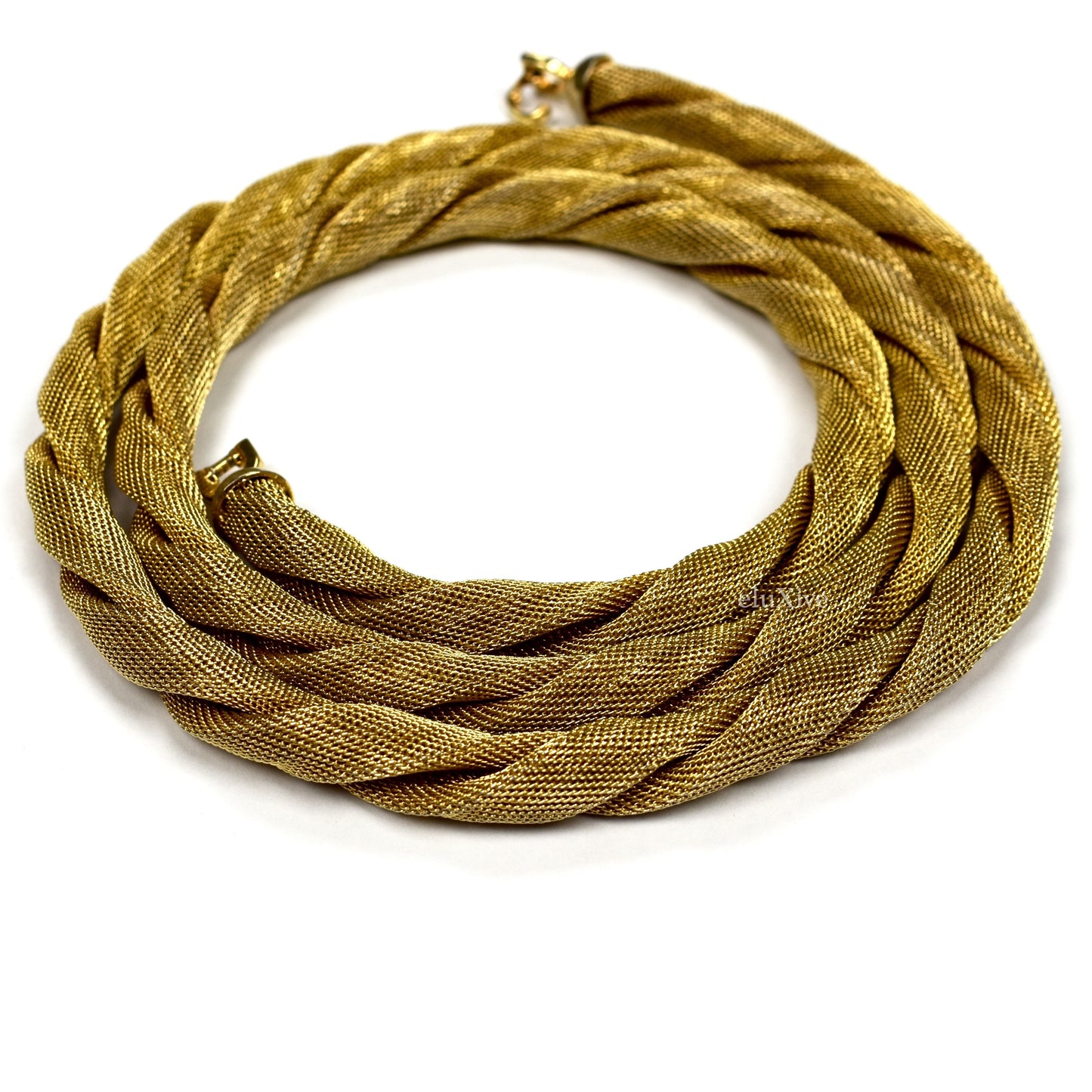 Dior - 70's Gold Mesh Rope Chain Necklace