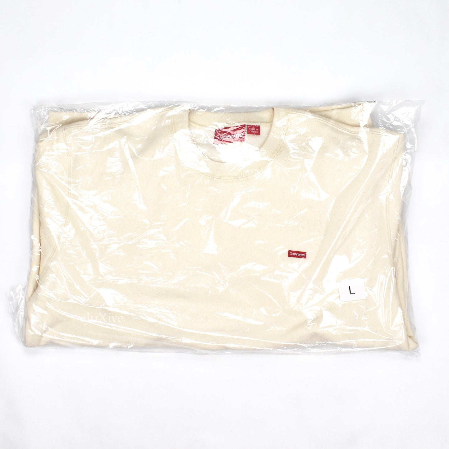 Supreme - Small Box Logo Crewneck Sweatshirt (Natural)