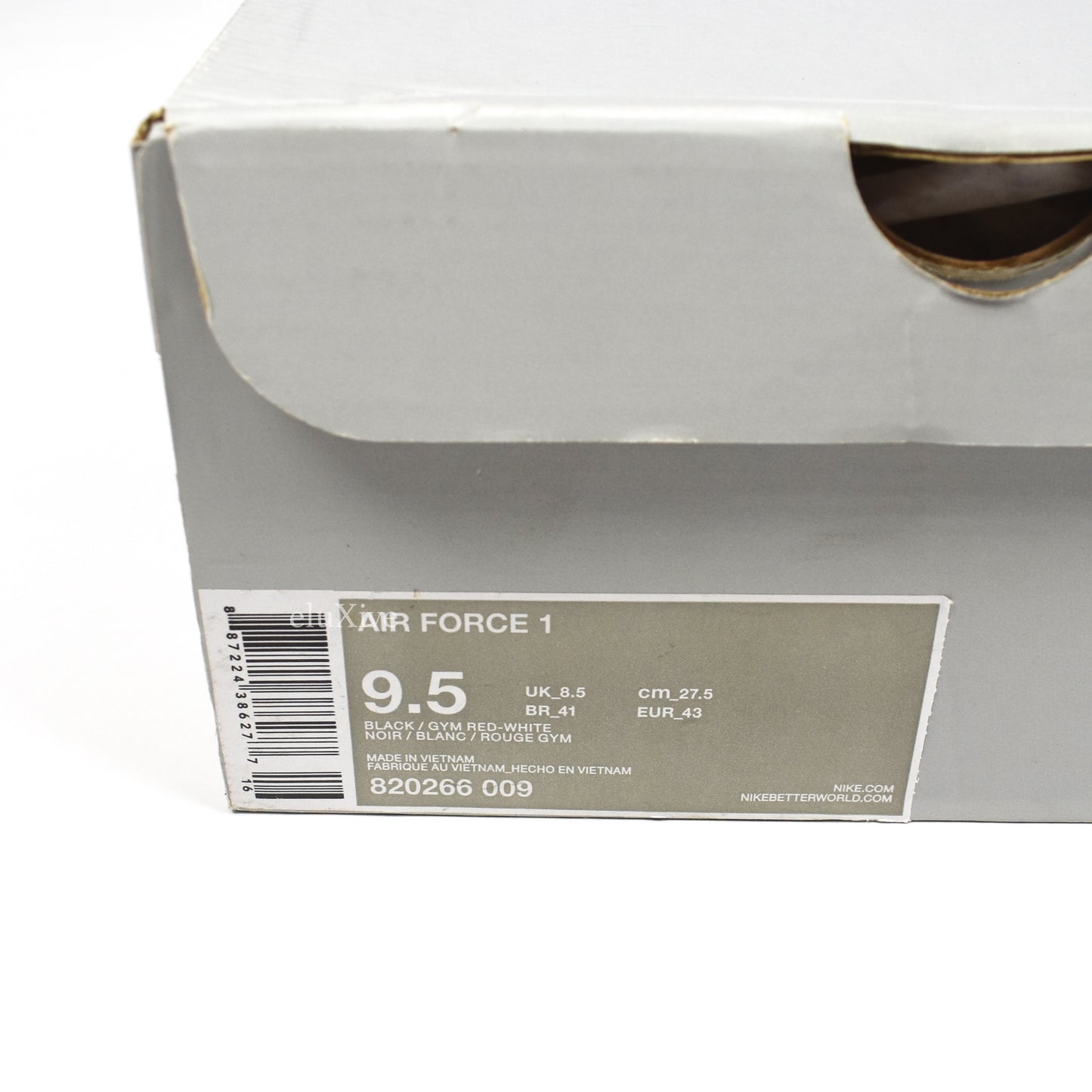 Nike - Air Force 1 Low 'Bred' (Black/Gym Red)