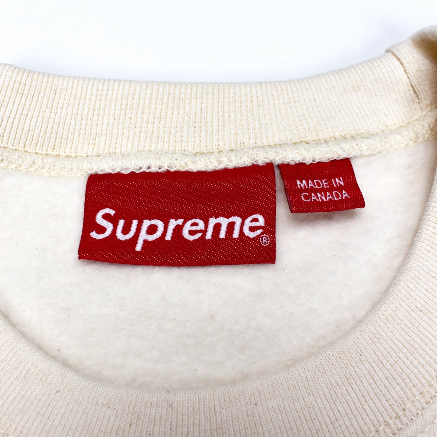 Supreme - Small Box Logo Crewneck Sweatshirt (Natural)