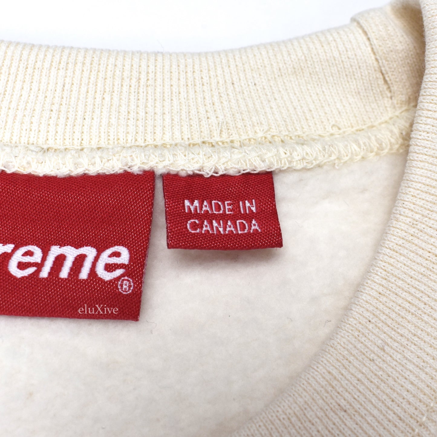 Supreme - Small Box Logo Crewneck Sweatshirt (Natural)