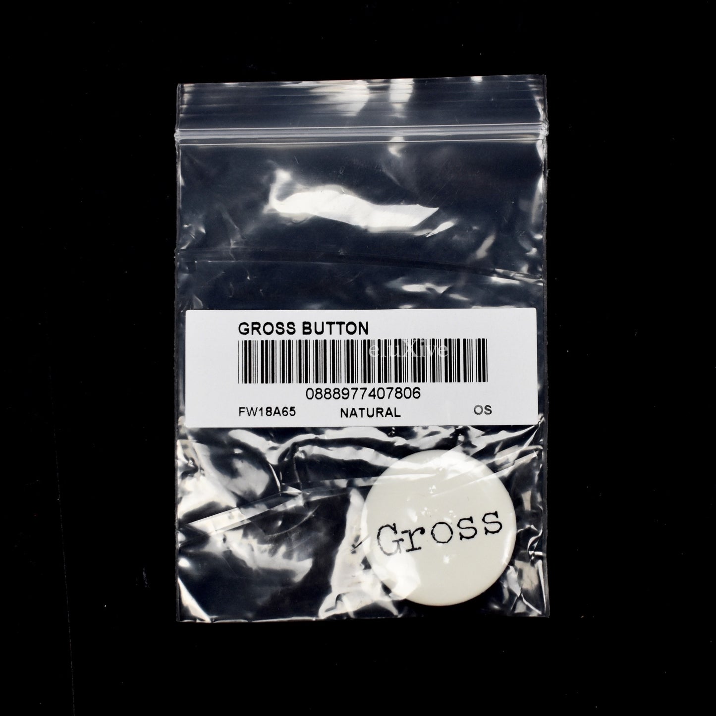 Supreme - 'Gross' Print Pin