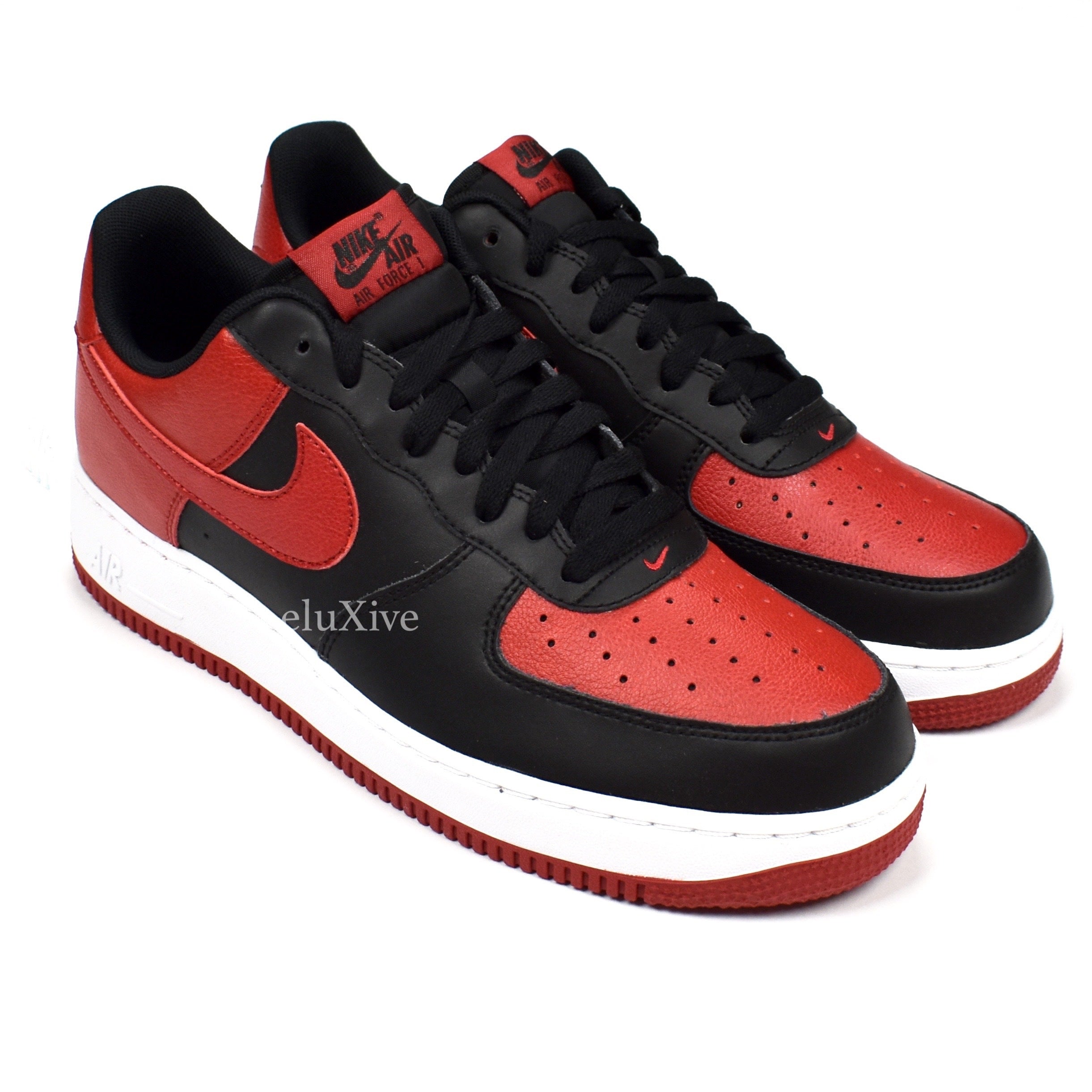 Size+10+-+Nike+Air+Force+1+Mid+%2707+Black+Gym+Red for sale online