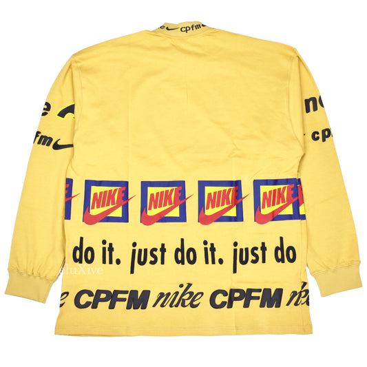 Nike x Cactus Plant Flea Market - Logo Print L/S T-Shirt (Tan)