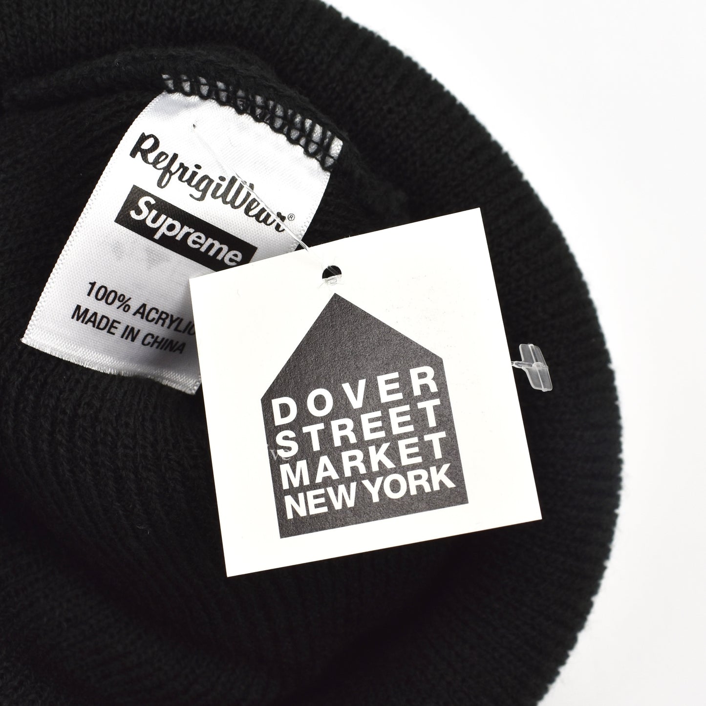 Supreme x Refrigiwear - Black Logo Patch Beanie