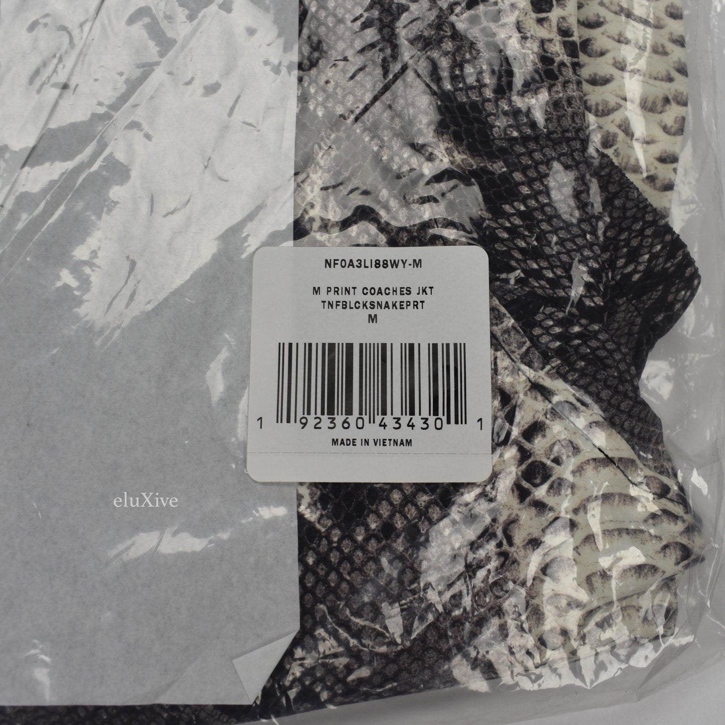 Supreme x The North Face - Snakeskin Print Coach's Jacket (Black)