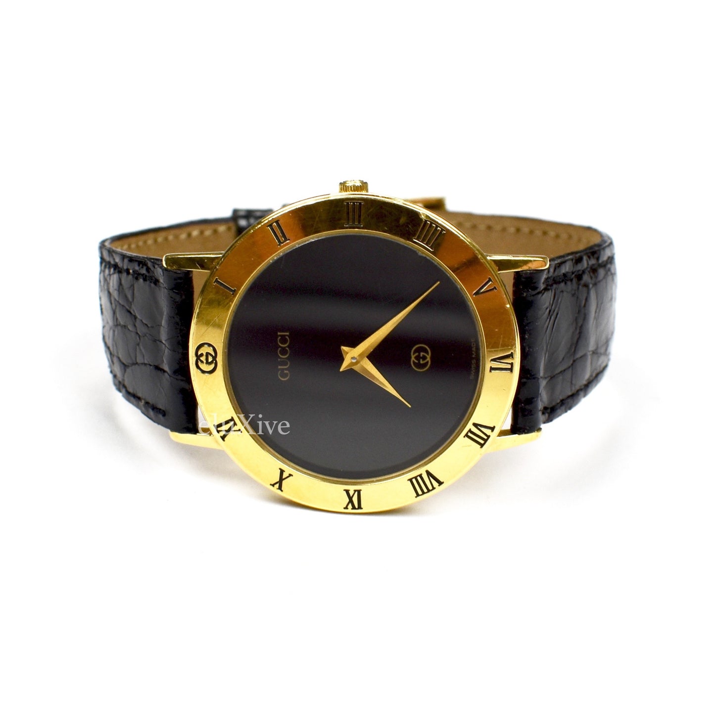 Gucci - 3001M Gold Black Dial Watch